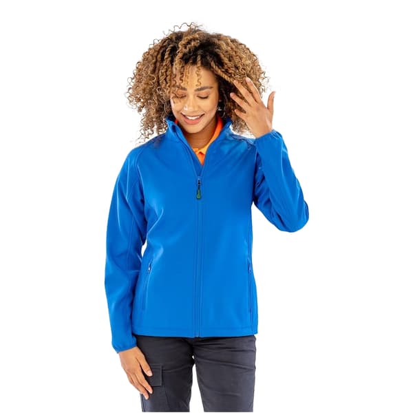 Result Genuine Återvunnen Dam/Dam Tryckbar Softshelljacka Royal Blue S
