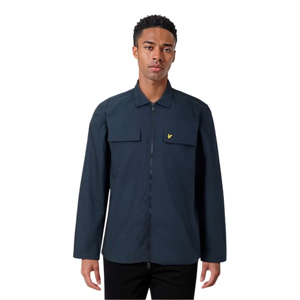 Lyle & Scott Herrskjorta Jacka Kraftig L Marinblå Navy L