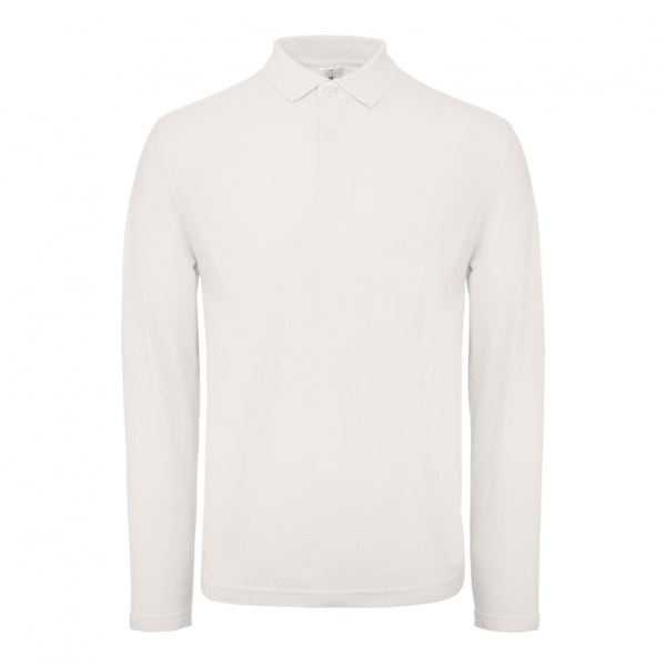 B&C ID.001 Herr Långärmad Polo (2-pack) XL Snow Snow XL