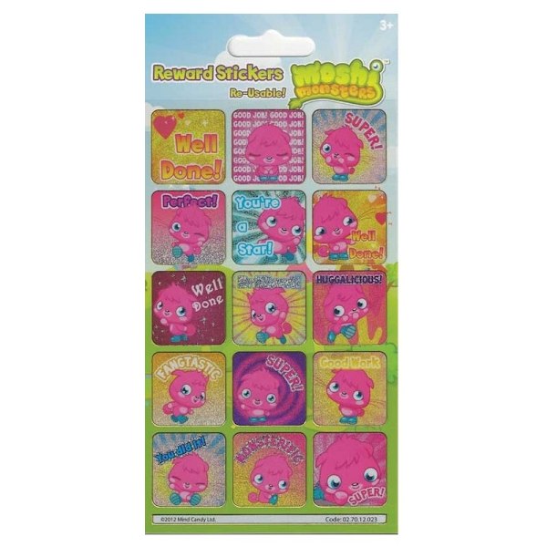 Moshi Monsters Poppet Belöningsklistermärken En Storlek Flerfärgad Multicoloured One Size