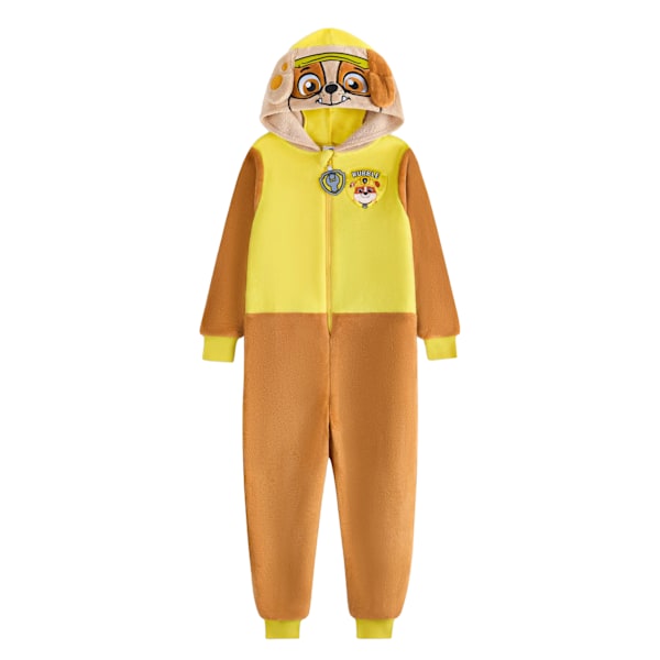 Paw Patrol Barn/Barn Rubble Applikation Ansikte Jumpsuit 3-4 År Yellow 3-4 Years