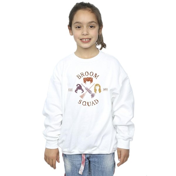 Disney Girls Hocus Pocus Broom Squad 93 Sweatshirt 9-11 År W White 9-11 Years