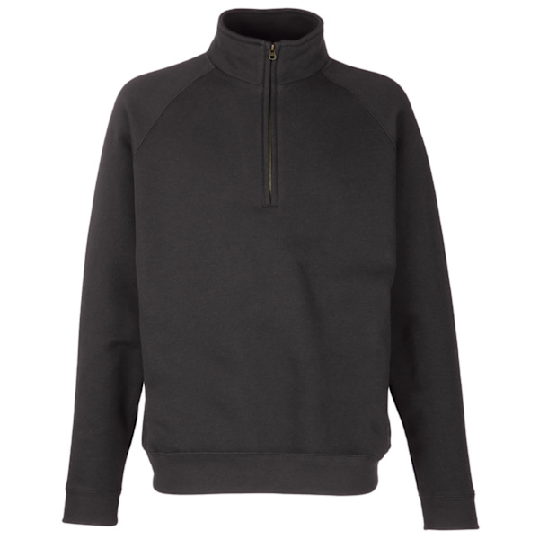 Fruit of the Loom Vuxen Unisex Klassisk Dragkedja Sweatshirt M B Black M