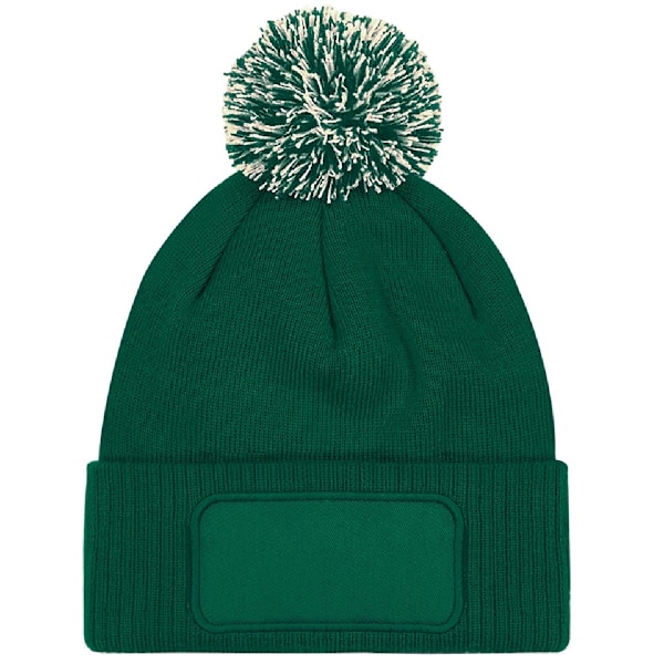 Beechfield Unisex Vuxna Snowstar Printers Mössa En Storlek Flaska Bottle Green/Off White One Size