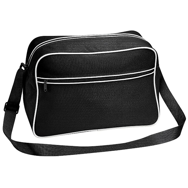 Bagbase Retro 18L Axelväska One Size Svart/Vit Black/White One Size