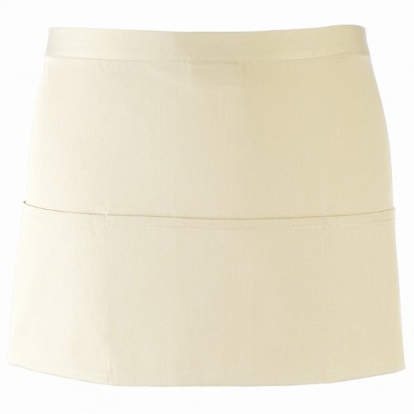 Premier Ladies/Womens Colours 3-fickor Förkläde / Arbetskläder (2-pack) Natural One Size