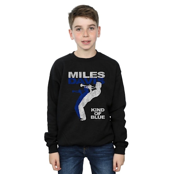 Miles Davis Boys Kind Of Blue Distressed Sweatshirt 9-11 år Black 9-11 Years