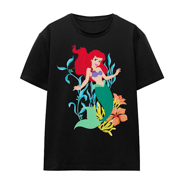 Den lilla sjöjungfrun Unisex Vuxen Ariel Kelp T-Shirt S Svart Black S