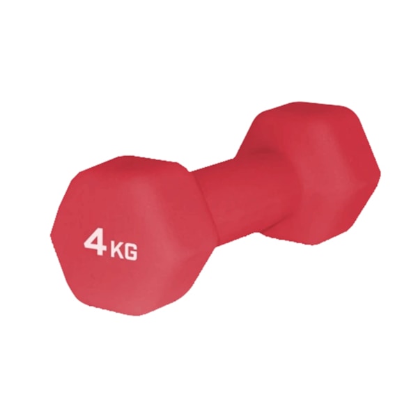 Urban Fitness Equipment Neoprene Hexagon Hantel (2-pack) 4 kg Red 4kg