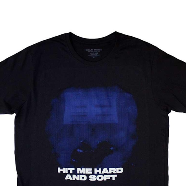 Billie Eilish Unisex Vuxen Hit Me Hard And Soft Blå Linjer T-shirt Black XL