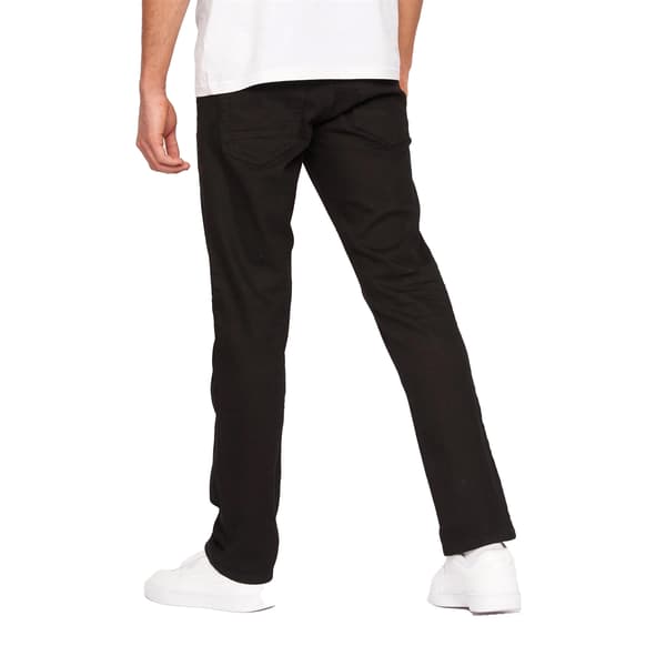 Crosshatch Herr Princed Jeans 32S Enfärgad Svart Solid Black 32S