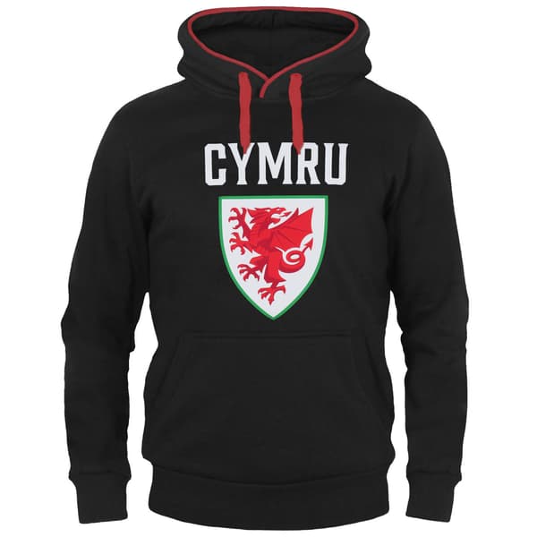 FA Wales Herr Grafisk Fleecetröja M Svart Black M