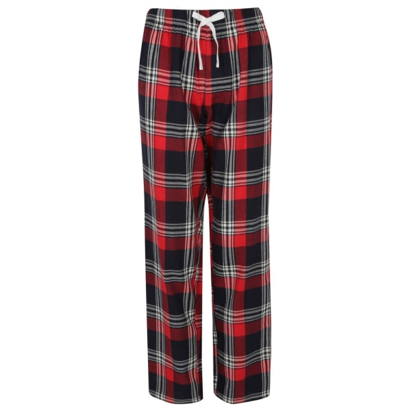 Skinnifit Dam/Dam Tartan Loungebyxor M Röd/Navy Rutig Red/Navy Check M