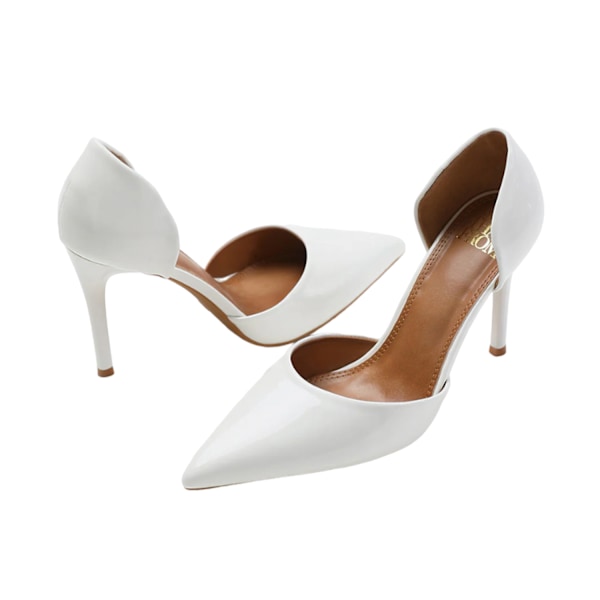 Where's That From Damskor/Damer Athens Patent Konstläder Spetsiga White 5 UK
