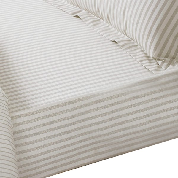The Linen Yard Hebden Fitted Sheet Single Natural Natural Single