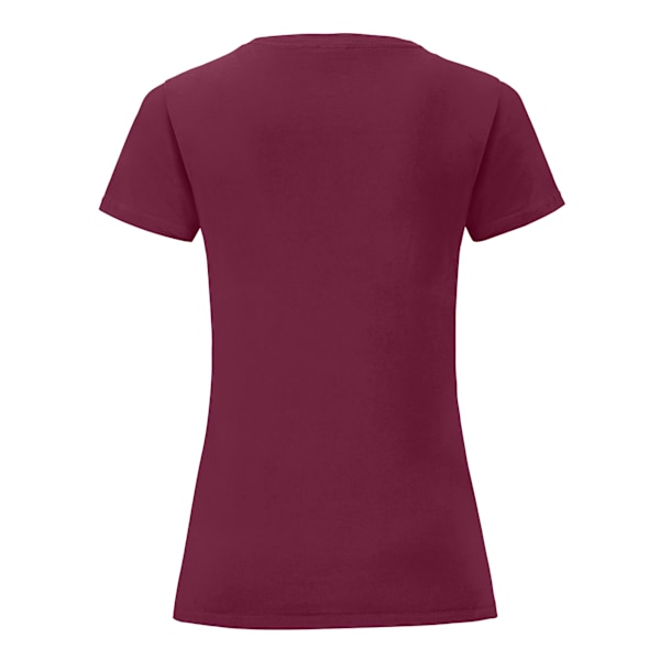 Fruit Of The Loom Dam/Damer Iconic T-shirt L Bourgogne Burgundy L