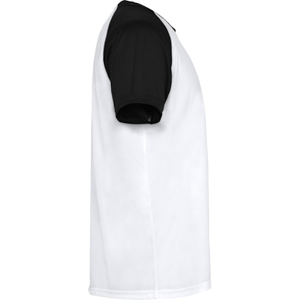 Roly Barn/Barn Indianapolis Kortärmad Sport T-shirt 1 White/Solid Black 12 Years