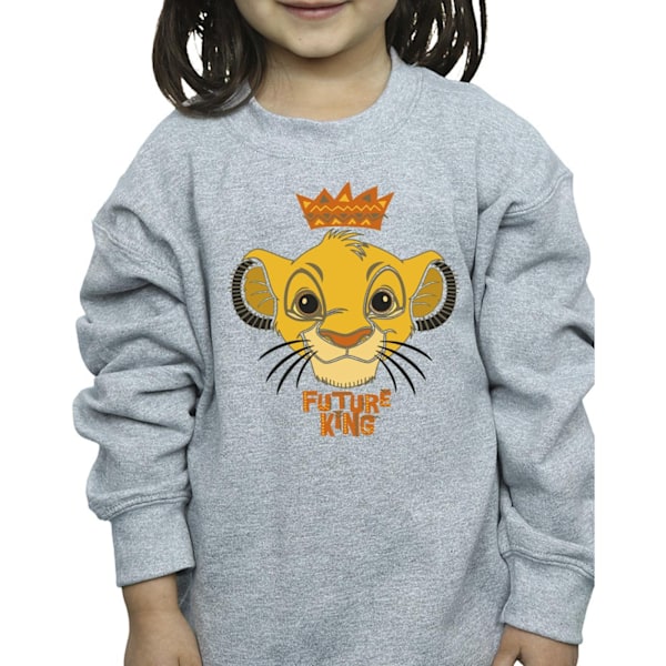 Disney Girls The Lion King Future King Sweatshirt 12-13 år S Sports Grey 12-13 Years