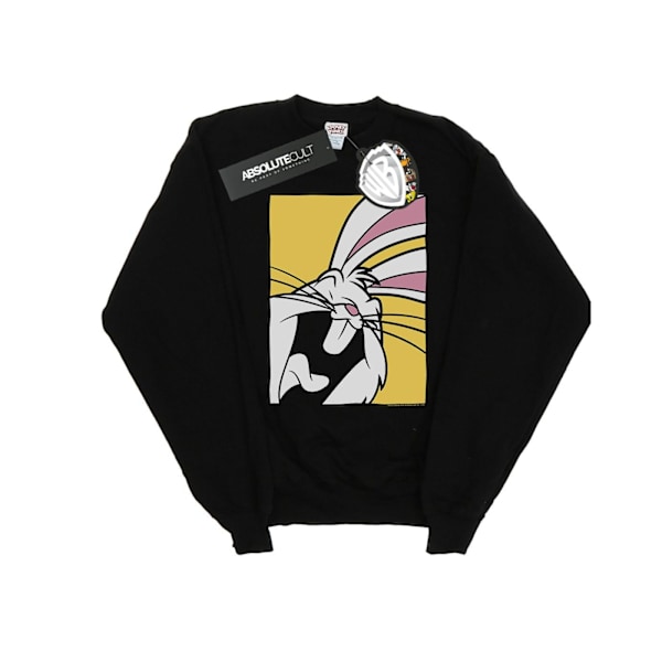 Looney Tunes Dam/Damer Bugs Bunny Skrattande Sweatshirt M Svart Black M