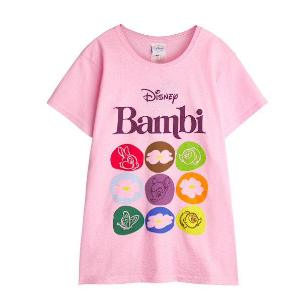 Bambi Barn/Barn T-shirt 7-8 år Rosa Pink 7-8 Years