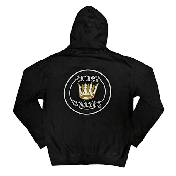 Tupac Shakur Unisex Vuxen Crown Seal Full Zip Hoodie M Svart Black M