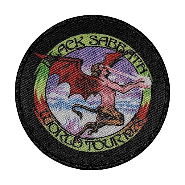 Black Sabbath Världsturné 1978 Sy-på Tryckt Patch En Storlek Svart Black/Green One Size