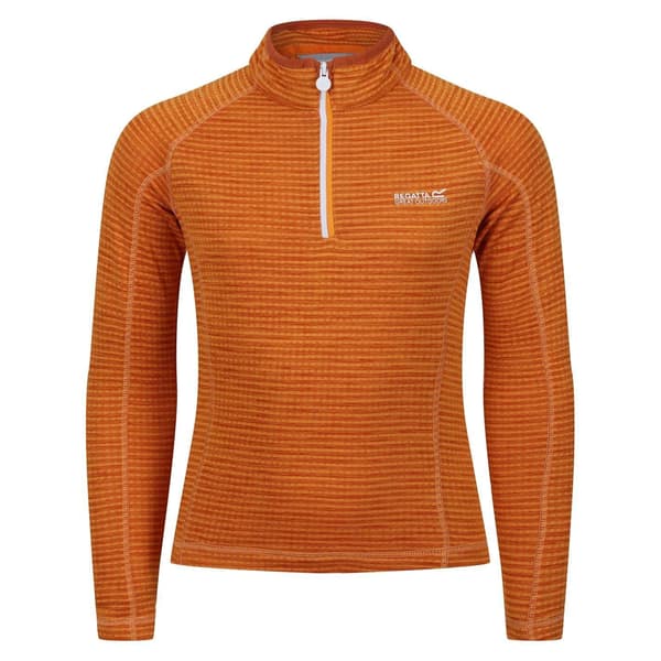 Regatta Barn/Kids Stripe Regular Raglan Sweatshirt 7-8 år Orange Pepper 7-8 Years