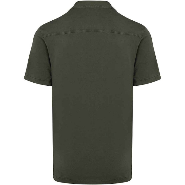 Native Spirit Herr Kortärmad Skjorta XXL Tvättad Organisk Khaki Washed Organic Khaki XXL