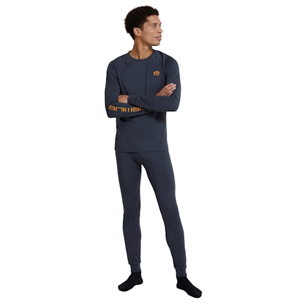 Animal Herr Off Piste Återvunnet Underställ Överdel XS Kolgrå Charcoal Grey XS