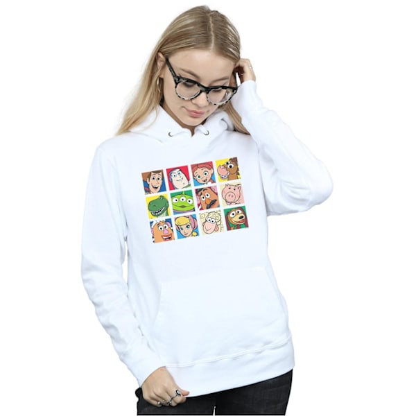 Disney Dam/Kvinnor Toy Story Karaktär Squares Hoodie L Vit White L