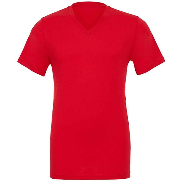 Bella + Canvas Unisex V-ringad T-shirt för vuxna M Röd Red M