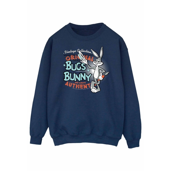 Looney Tunes Unisex Adult Bugs Bunny Vintage Sweatshirt S Marinblå Navy Blue S