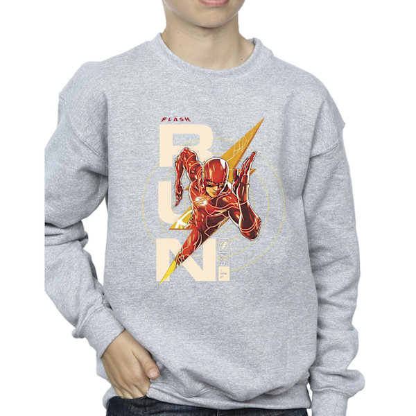 DC Comics Boys The Flash Run Sweatshirt 9-11 år Sports Grey Sports Grey 9-11 Years