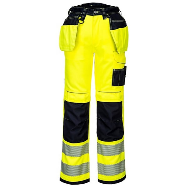 Portwest Unisex Hi-Vis arbetsbyxor 40R Gul/Svart Yellow/Black 40R