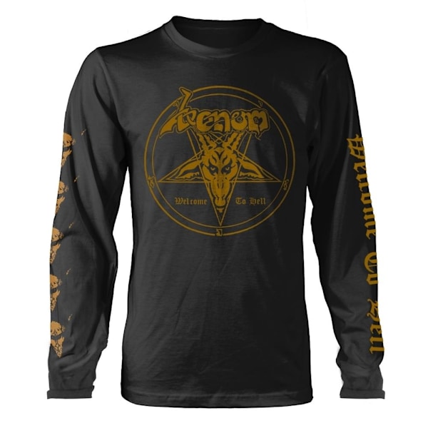 Venom Unisex Vuxen Welcome To Hell Långärmad T-shirt L Svart Black/Gold L