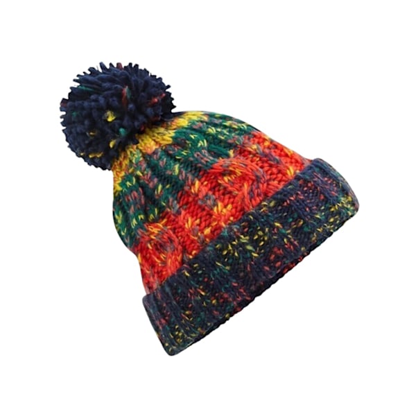 Beechfield Unisex Vuxen Korkdragare Stickad Pom Pom Mössa Hatt O Crackling Campfire One Size