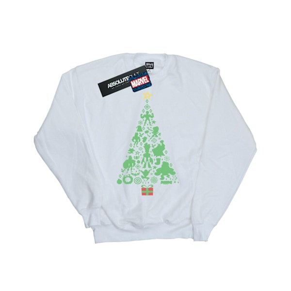 Marvel Mens Avengers Julgran Sweatshirt 5XL Vit White 5XL