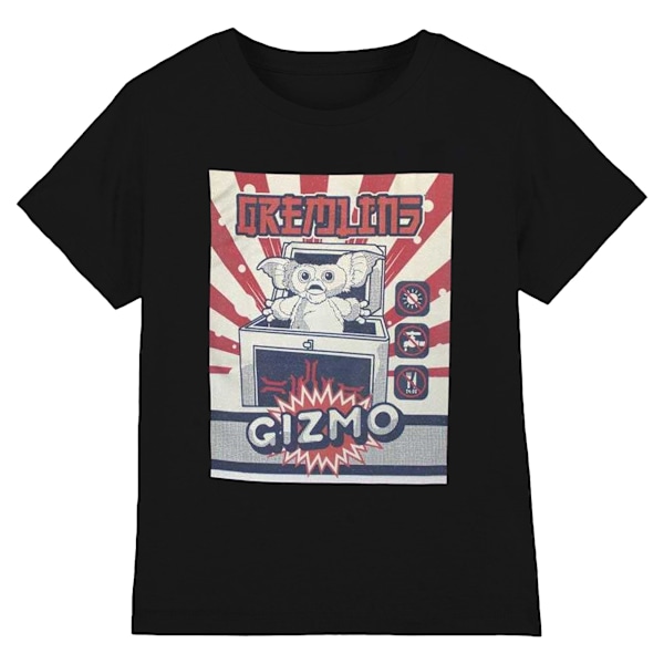 Gremlins Unisex Vuxen Gizmo Japansk Annons T-shirt S Svart Black S