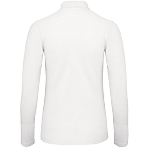 B&C ID.001 Dam/Dam Långärmad Polo XS Snow Snow XS