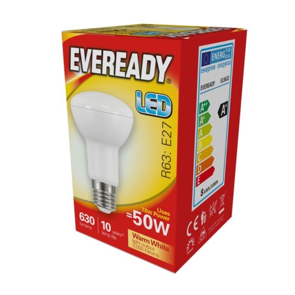 Eveready LED R63 E27 Lampa 7,8w Varmvit Warm White 7.8w