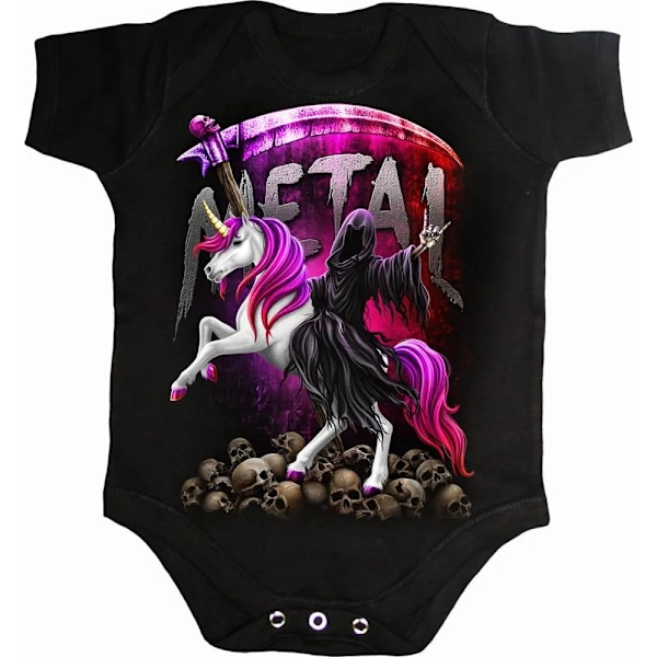 Spiral Direct Baby Metallicorn Sovdräkt 6-9 Månader Svart Black 6-9 Months