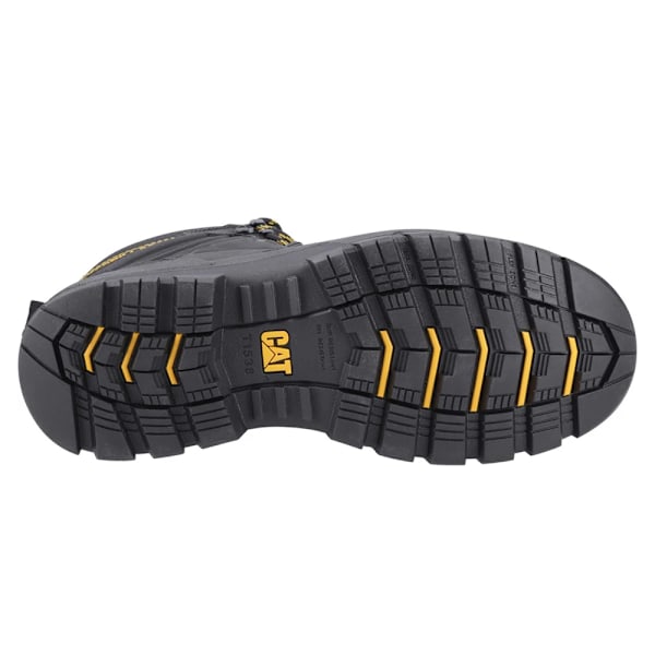 Caterpillar Striver Säkerhetsstövlar i Läder för Män 7 UK Svart/Gul Black/Yellow 7 UK