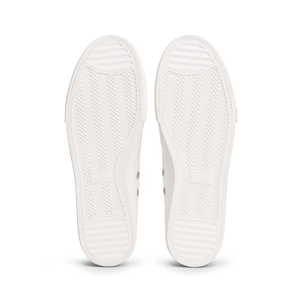 Tommy Jeans Herr Canvas Flat Trainers 8 UK Ecru Ecru 8 UK