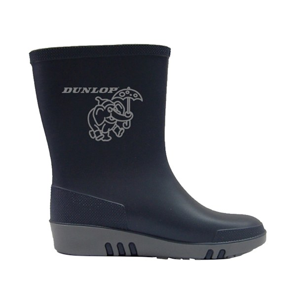 Dunlop Barn/Barn Elefant Wellingtonstövlar 3.5 UK Barn Blå/Grå Blue/Grey 3.5 UK Child