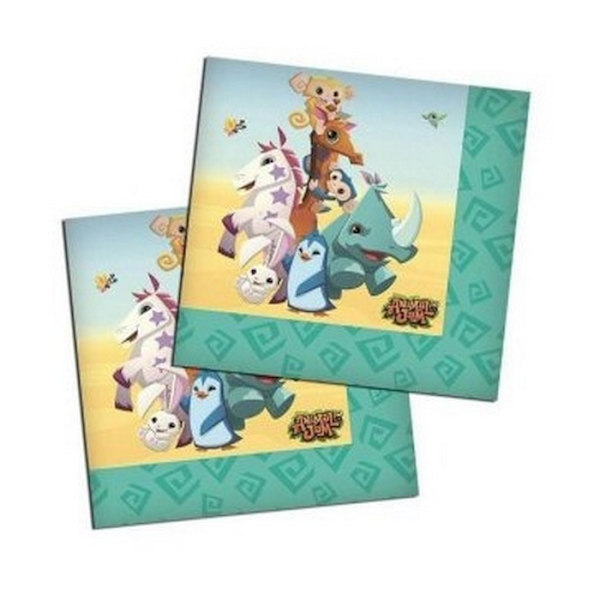 Animal Jam Jungle Party Papperservetter (16-pack) O Multicoloured One Size