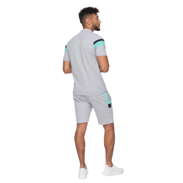 Crosshatch Herr Maxmore Set med Tröja & Shorts M Gråmelerad Grey Marl M