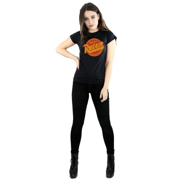 Bilar Dam Rust-Eze Logotyp T-shirt i Bomull S Svart Black S