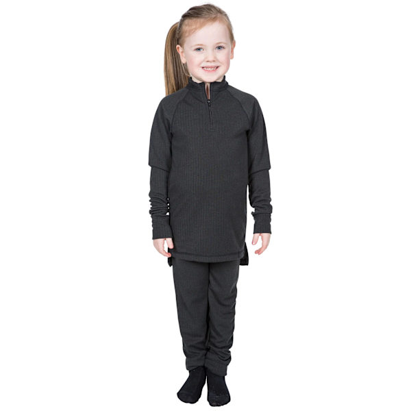 Trespass Kids Unisex Unite360 Termisk Baslager Set (Topp Och B Black 2/3 Years