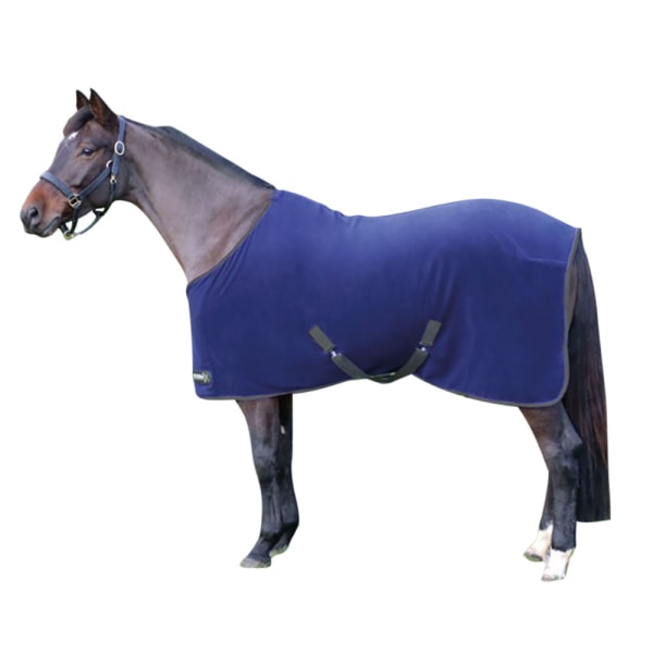 Hy StormX Original hästtäcke i fleece 4´ 9 marinblå/grå Navy/Grey 4´ 9