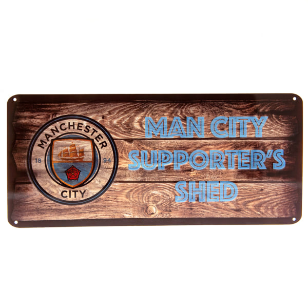 Manchester City FC-supportrar kastar plakett One Size Brun/Blå Brown/Blue One Size